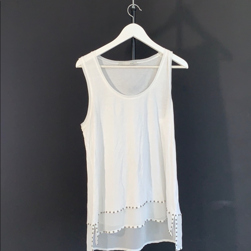 Whit Dressy Tank top